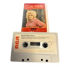 DOLLY PARTON Best of CASSETTE TAPE RCA 1975 First Pressing Vintage APK1-1117