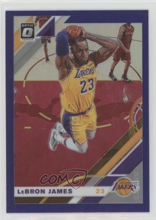 2019-20 Panini Donruss Optic Purple Prizm LeBron James #60 2z8