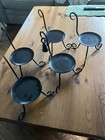 5 Party Lite Metal Chair Candle Holders With 1 Snuffer — photo 2