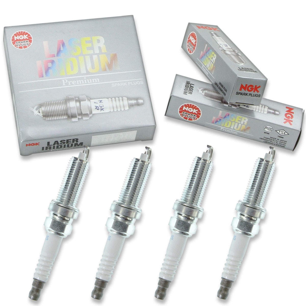 4 pcs NGK Laser Iridium Spark Plugs for 2013 Subaru XV 2.0L - Engine Kit Set wc