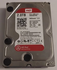 Western Digital WD Red NAS 2.0 WD20EFRX 2 TB SATA III 3.5 in NAS Drive