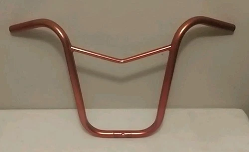 Vintage Old School BMX Tall Anodized Red Aluminum Alloy V Rough Rider Bars 