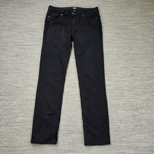 Paige Skyline Skinny Jeans Size 28 UK 10 Black Shadow Wash Made in USA