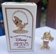 &ldquo;Sneezy&rdquo; Disney Gold Collection 24kt Gold Plated Snow White Seven Dwarfs Crystal