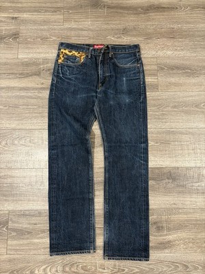パンツ supreme levi's 12AW W30L32 Levi's x Supreme 2012 Collab Denim Jeans Leopard Pocket Size W30 X