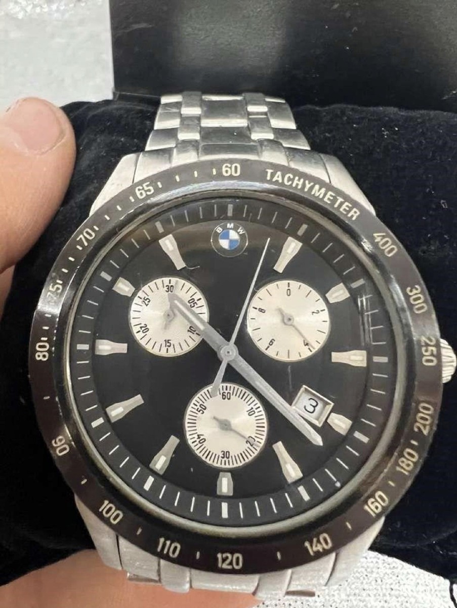 BMW Chronograph Wristwatch w/ BMW Watch Case | eBay