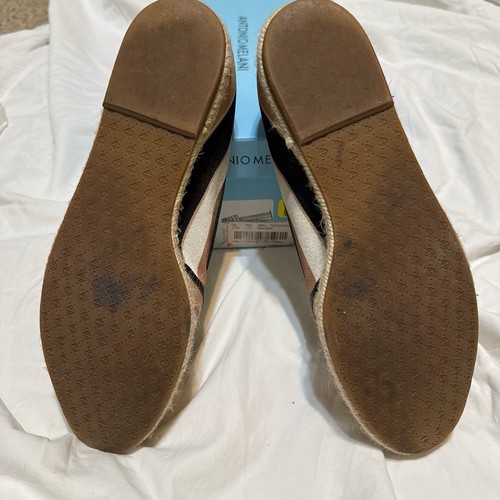 Antonio Melani Striped Teegan Flat Espidrilles Size 7 Slip On - Picture 5 of 6