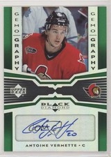 2005 Upper Deck Black Diamond Gemography Emerald 5/25 Antoine Vermette Auto 01zx