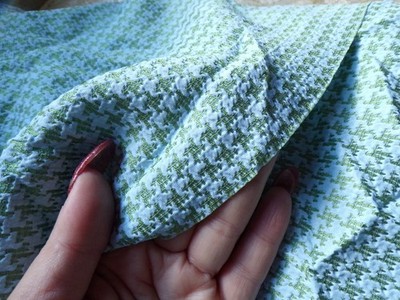 VTG Fabric 5 Yards 22'' Wide Blue and Green Design