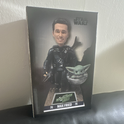 #ad Clear Max Fried New York Yankees Star Wars Mandalorian amp; Grogu Figure In Box $52.50