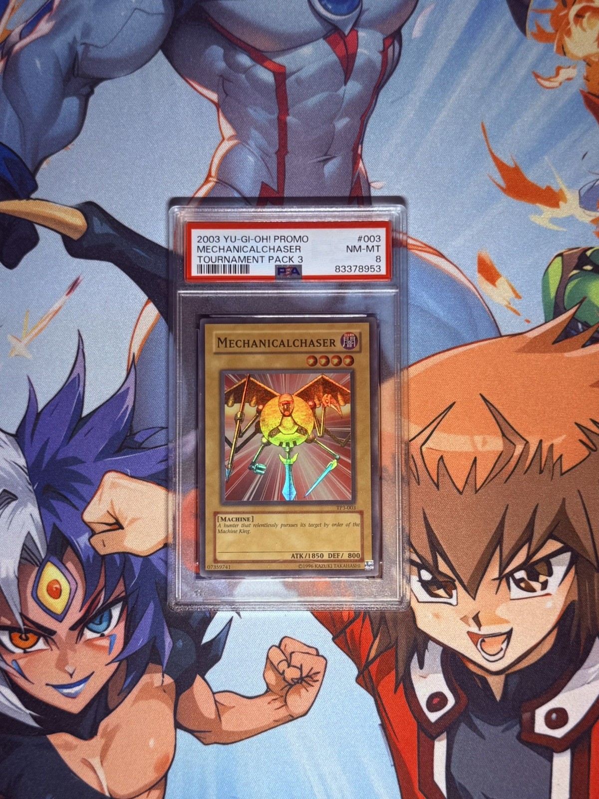 2003 Yu-Gi-Oh! TP-3 Mechanicalchaser Tournament Pack 3 PSA 8  MINT view 3