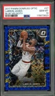 LeBron James Card 2017-18 Panini Donruss Optic Blue Velocity #27 PSA 10