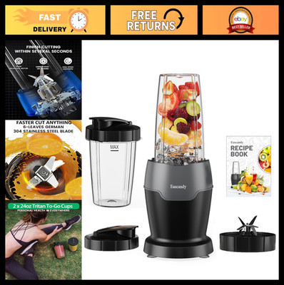 900W Smoothie Blender, 7-in-1 Personal Blender, 3D Stainless Steel Blades, 24oz