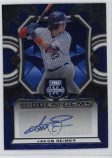 2023 Panini Elite Extra Edition Hidden Gems Blue Jacob Reimer #HG-JRM Auto 0wq4