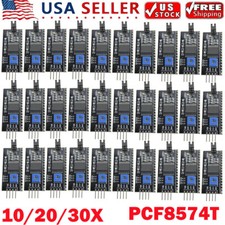 10/20/30X IIC I2C Serial Interface Board Module LCD1602 For Arduino PCF8574T HOT