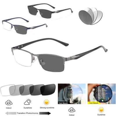 MARKENLOS Herren Lesebrille Gleitsichtbrille Blaulichtfilter Progressive +1.0 bis +4.0 NEU