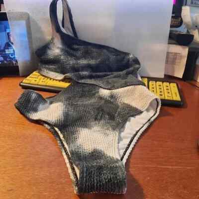 Wrinkle Solid Bikini Swimwear main image 1