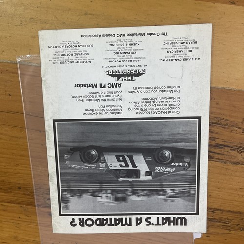 Vintage 1975 Miller 200 National Wis. State Fair Speedway Auto Racing Program - Picture 7 of 7