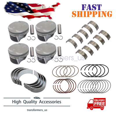 Main Rod Bearing & Piston & Rings For 2011-2016 Kia Forte 1.8L L4 DOHC 16v