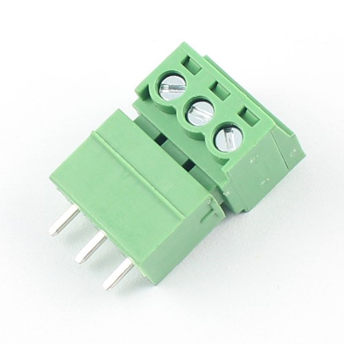 100 piezas conector enchufable de 3,5 mm paso 3 pines vía tornillo recto tornillo terminal - Imagen 2 de 6