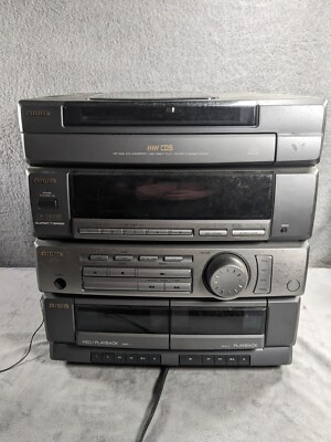 Aiwa 5CD Changer Radio Compact Disc Stereo System CX-ZR330U - Broken!! For Parts