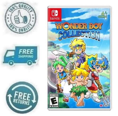 Nouveau jeu vidéo d'action plateforme Wonder Boy Collection Nintendo Switch Edition 2D - Photo 1 sur 4