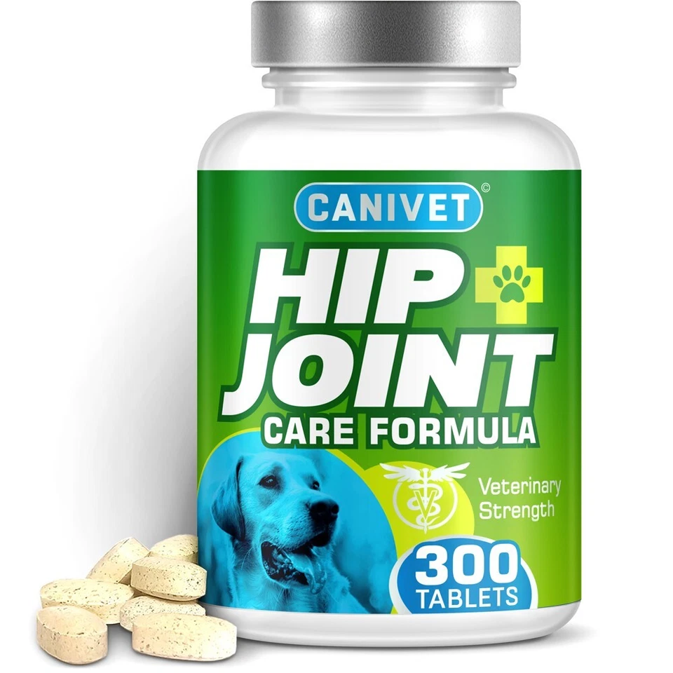 CANIVET - X-Strong Dog Joint Supplement for Stiff and Older Dogs | 300 x Tablets