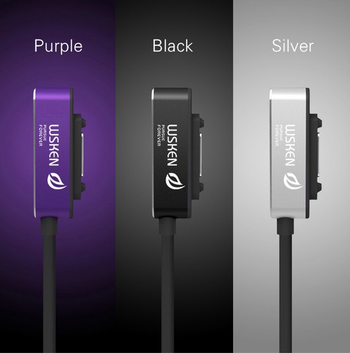 WSKEN Official LED Magnetic Charger Cable For Sony Xperia Z3 Z2 Z1 Compact Table