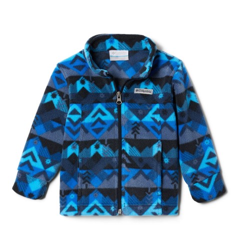 Columbia Youth Boys Zing III Fleece, Collegiate Navy Checkpoint, Large - Picture 5 of 8