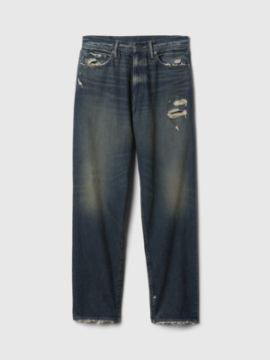 GAP MadHappy Distressed Baggy Jean28×30 GAP X MadHappy DENIM JEANS DISTRESSED BLUE SZ 32X30 SOLD OUT