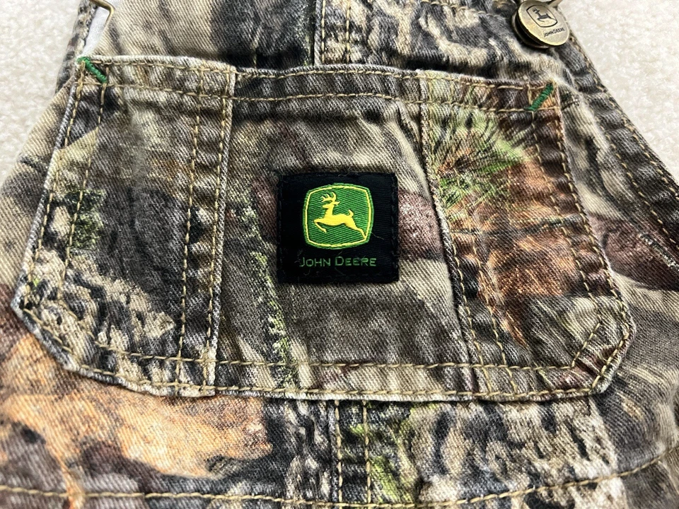 John Deere Baberos Niños 2T Niño Camuflado Pantalones Roble Musgo Jóvenes Niños Caza Granja Foto 4 de 4