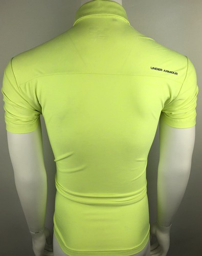Under Armour Men's Medium Neon Short Sleeve Golf Polo Shirt Heatgear Loose - Picture 12 of 15