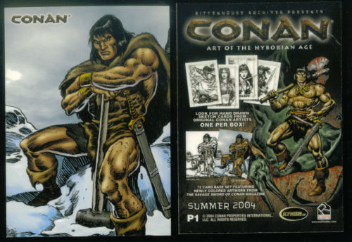 CONAN KUNST DES HYBORISCHEN ZEITALTERS P1 PROMO-KARTE P1 VON RITTENHOUSE - Bild 1 von 5