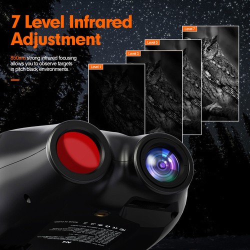 Helmet 3D Nachtsicht Brille IR 1080P Infrarot Fernglas Kopf Halterung mit 32G TF - Bild 7 von 22