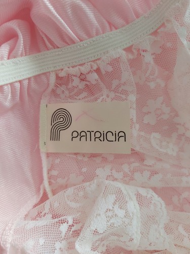 Vintage Patricia Nightgown Pink White Long Peignoir Elegant Sexy Lacy Victorian - Picture 7 of 8