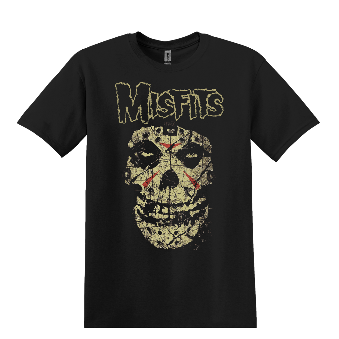 The Misfits ブラック Tシャツ Amazon.com: Misfits T Shirt Skull Crossed Arms & Logo Mens Black