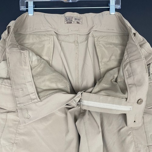 511 Tactical Pants Mens 40X34 Cargo Utility Elastic Waist Beige Hiking Comfort - 第 4/18 張圖片
