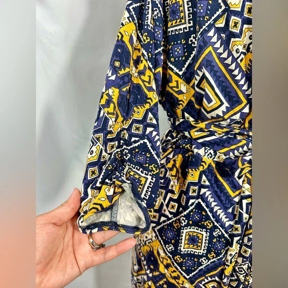 Vintage Lucky Brand Live in Love geometric dress size XL - Image 3 of 4