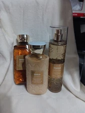 Bath & Body Works Dahlia Set Body Lotion Fragrance Mist Shower Gel Full Size Set