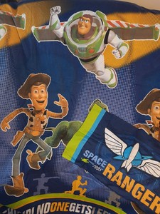 DISNEY TOY STORY SINGLE DUVET COVER SET PILLOWCASE REVERSIBLE BUZZ WOOD NEW  eBay