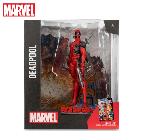 McFarlane Marvel Deadpool 1:10Scale Collectible With Scene The New Mutants #98 - Picture 9 of 13