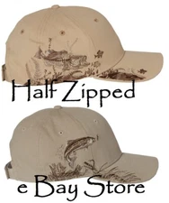 DRI DUCK Wildlife Series Fish Cap 3256 Baseball Hat Bass Walleye Trout NEW