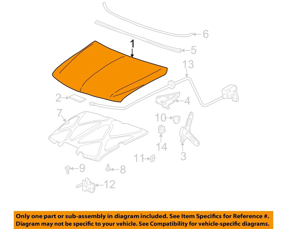 Capó usado se adapta a: Cadillac Escalade 2005 grado C Foto 3 de 4