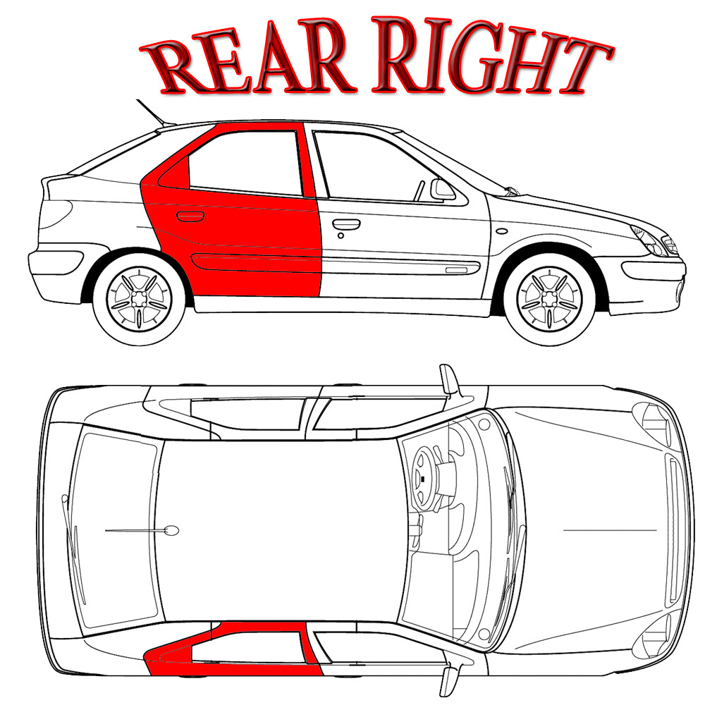 Maserati Quattroporte 2004-2013 REAR+RIGHT Window regulator