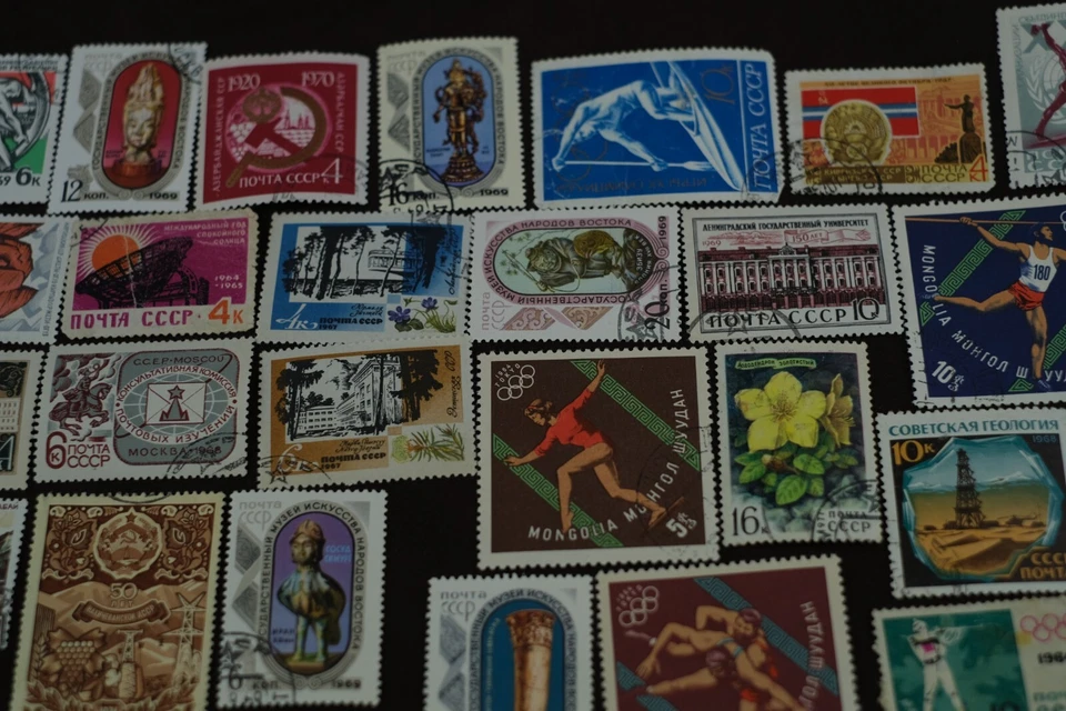 worldwide stamp collection lot 45 pcs Vintage Rare Classic Antique Genuine - Image 4 of 4