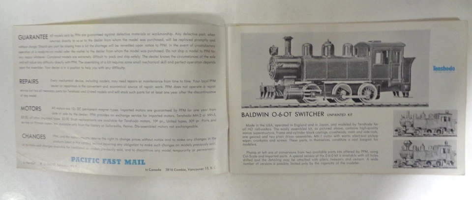 Lot of 3 Pacific Fast Mail HO Scale Catalogs & Price List 6th 8th & 12th Edition - Image 3 of 4