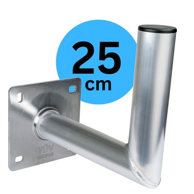 Schwaiger SAT Wandhalterung Aluminium 25cm Halterung Schüssel Antenne hellgrau