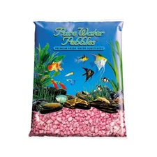 Pure Water Pebbles Frosted Aquarium Gravel Pastel Pink 5 lb.