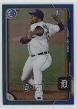 2015 Bowman Chrome Prospects Blue Refractor 46/150 Jose Valdez #BCP139 mx0