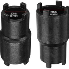 2Pcs Bipolar Clutch Tool 24mm 20mm Wrench Lock Nut Spanner for 110 125 90 200 20